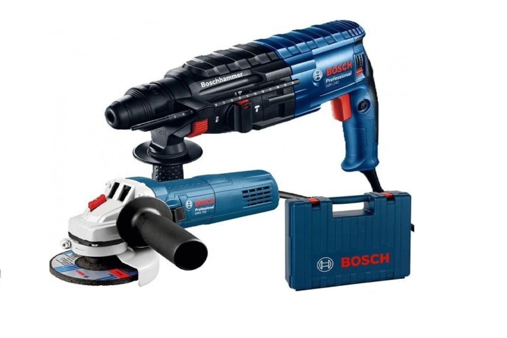 Bosch GBH 240 Kırıcı Delici + GWS 750-125 S Taşlama