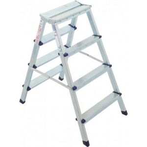 Saraylı Metal Çift Çıkışlı 4+4 Basamaklı Merdiven