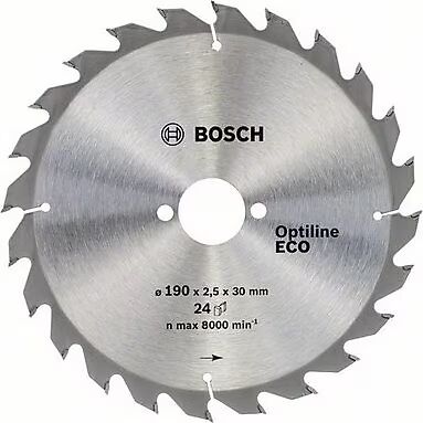 Bosch Optiline Eco 190*30 24 DİŞ Daire Testere Bıçağı