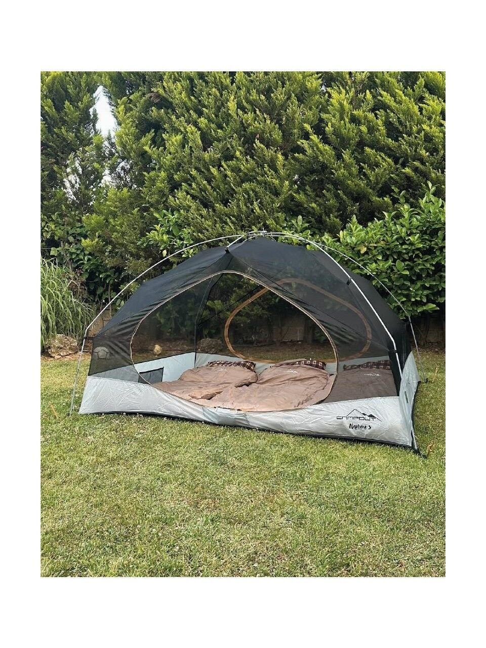 Nurgaz Campout Neptune NG-NPTN3 Haki 3 Kişilik Çadır