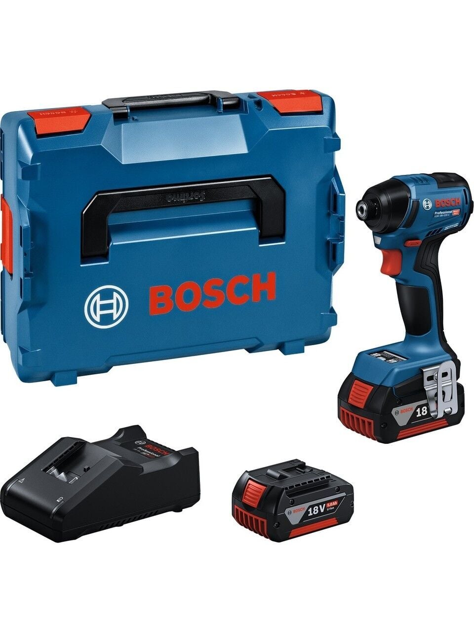 Bosch GDR 18V-220 C Çift Akülü 5 Ah Darbeli Somun Sıkma Makinesi