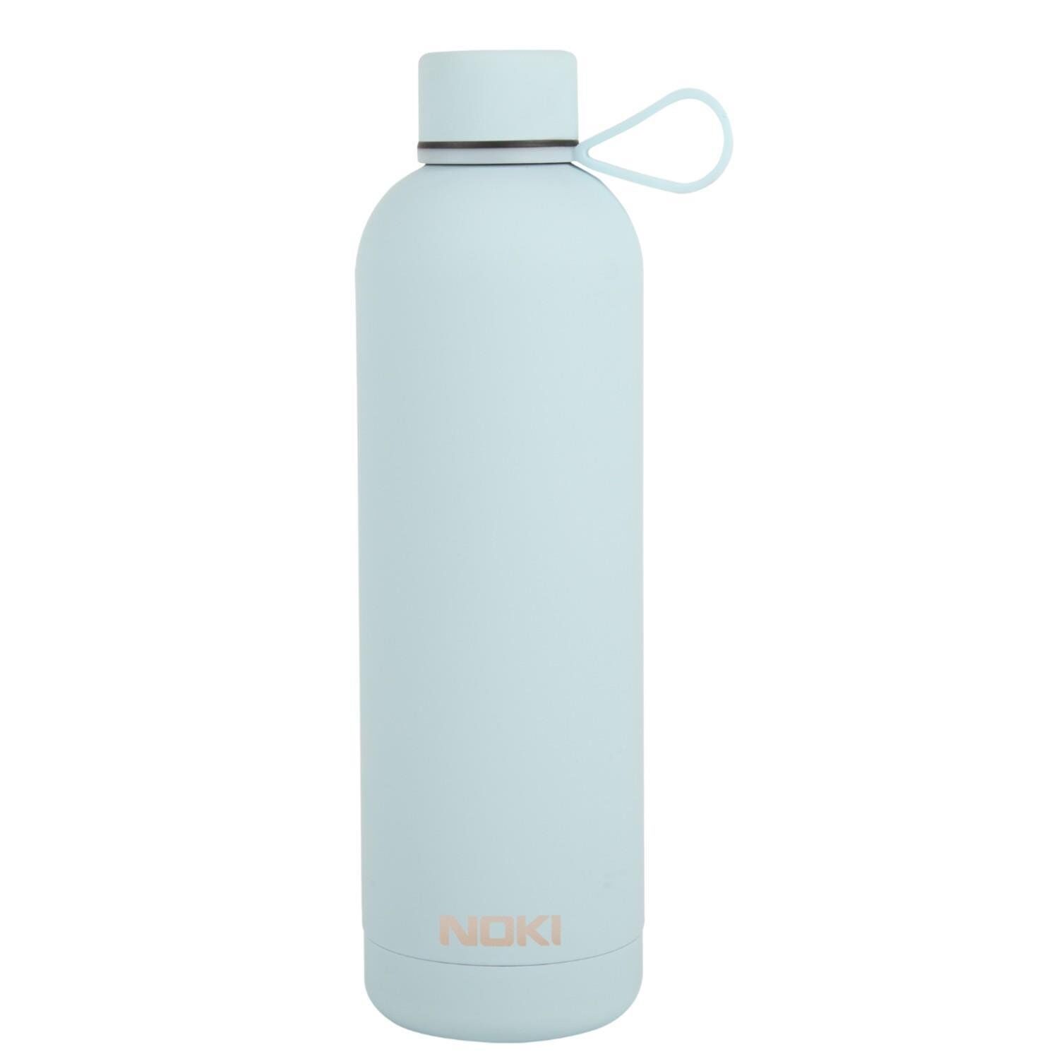 Noki Soft Touch Vidalı Kapak Çelik Termos Matara 730 ml Açık Mavi