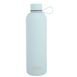 Noki Soft Touch Vidalı Kapak Çelik Termos Matara 730 ml Açık Mavi