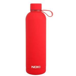 Noki Soft Touch Vidalı Kapak Çelik Termos Matara 730 ml Kırmızı