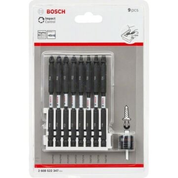 Bosch Impact Control Vidalama Çift Taraflı 110mm Set+M 9lu