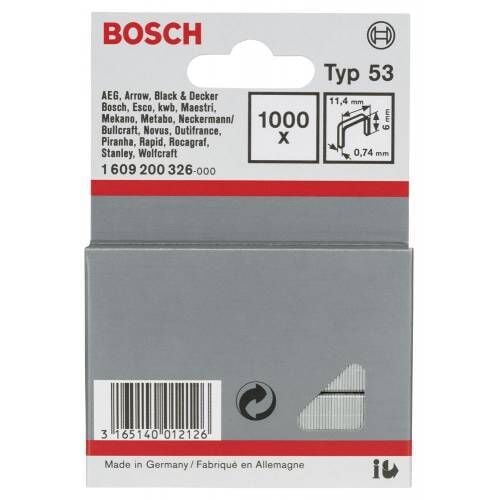 Bosch Zımba Teli Tip 53 11.4X0.74X6