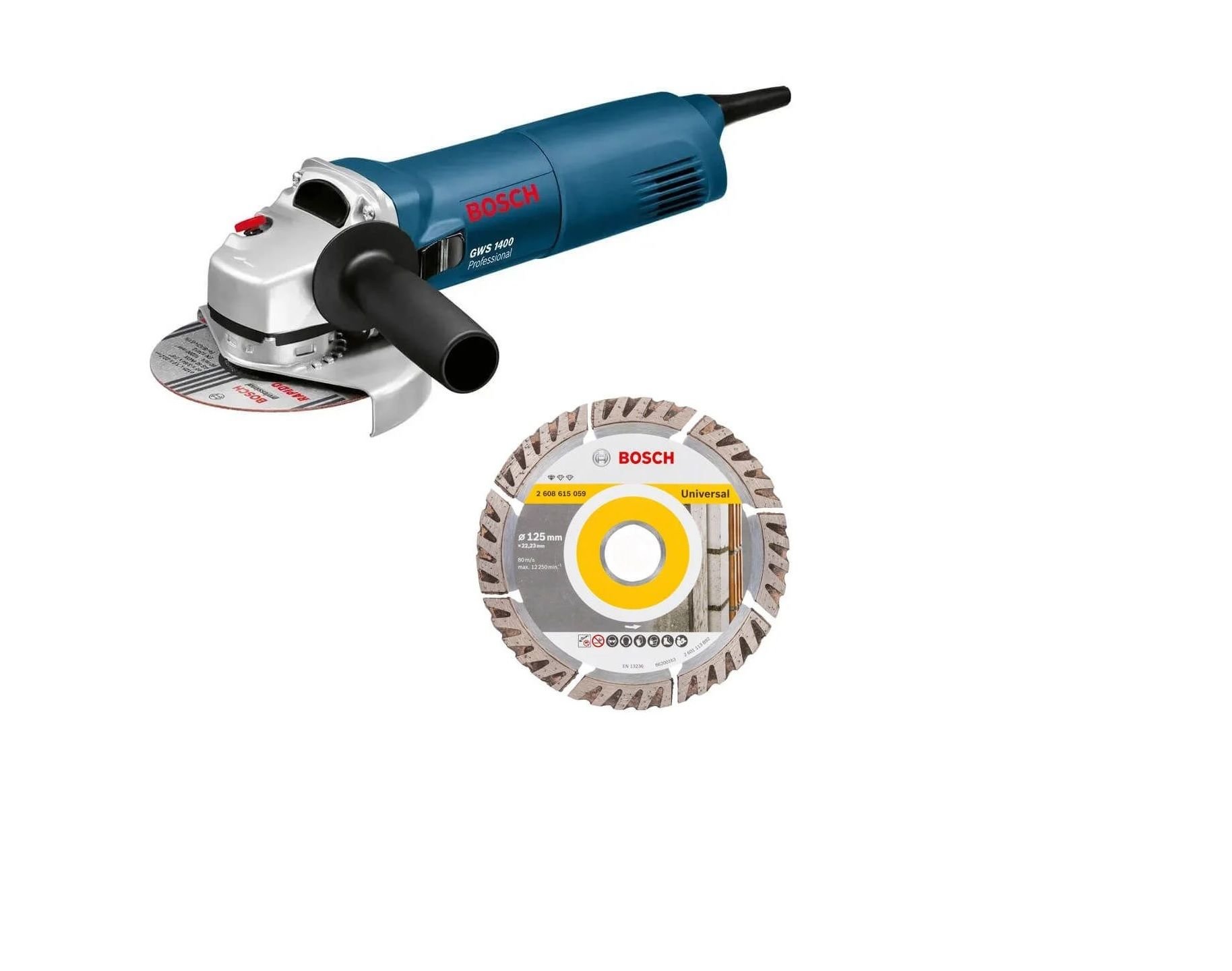 Bosch GWS 1400 Avuç Taşlama + 1 Adet 125 mm Disk