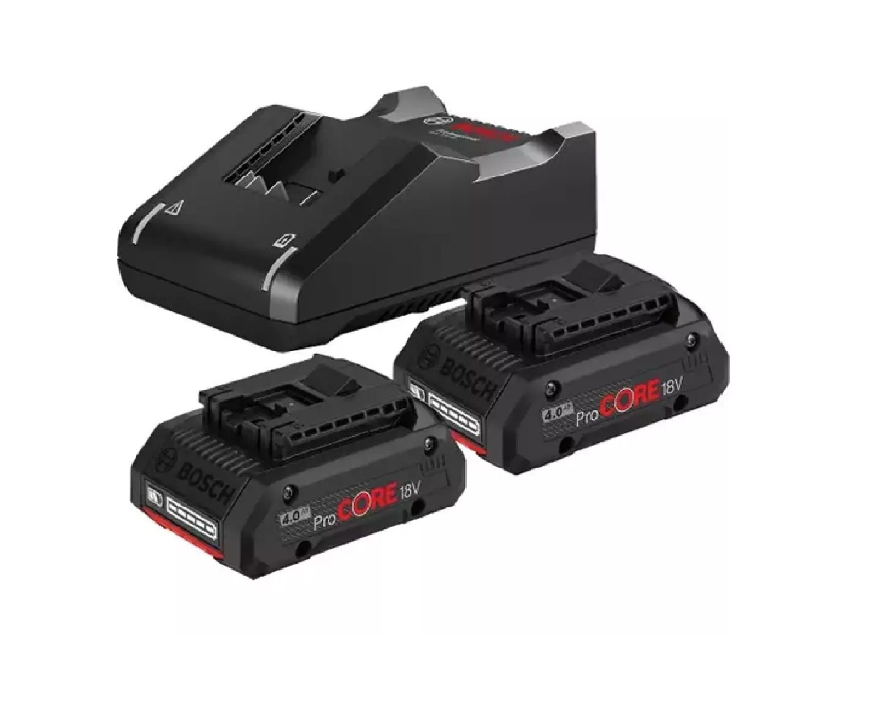 Bosch GAL 18 V 4 Ah Akü Şarj Cihazı + 2 x Procore 18 V 4 Ah Yedek Akü