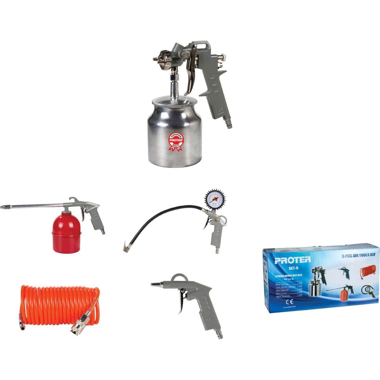 Proter PR Set-5  5 Parçalı Kompresör Seti