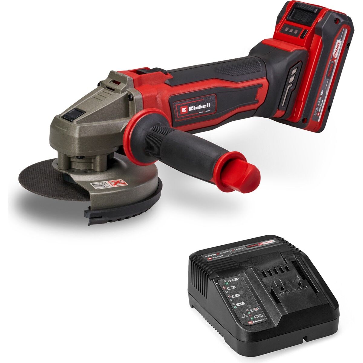 EİNHELL TE-AG 18/125-2 Lİ AKÜ. 1X40AH TAŞLAMA