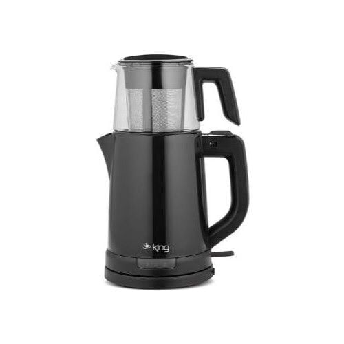 King KCM332 1800 W Cam Demlikli Çay Makinesi
