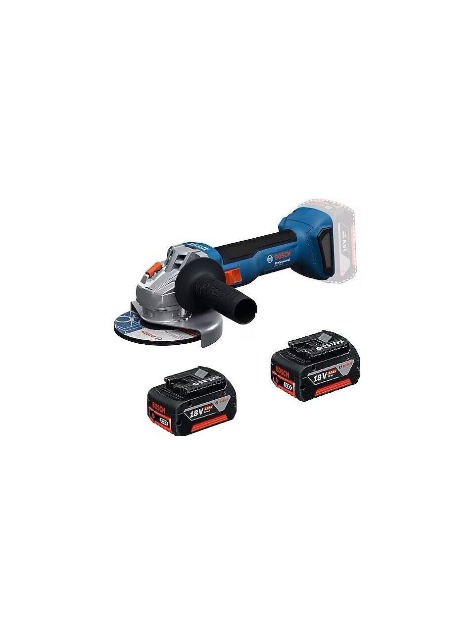 Bosch GWS 18V-8 Çift Akülü 5 Ah Taşlama Makinesi