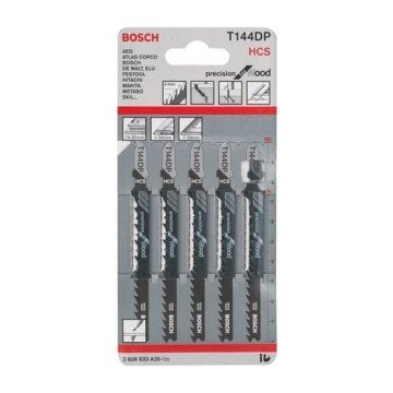 Bosch - Hassas Kesim Serisi Ahşap İçin T 144 Dp Dekupaj Testeresi Bıçağı - 5'Li Paket