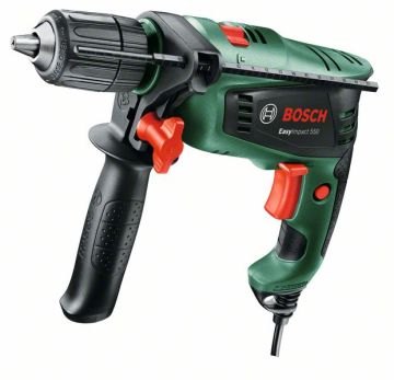Bosch EasyImpact 550 Darbeli Matkap + Bosch 46 Parça Tornavida Seti + Bosch Sırt Çantası HEDİYE