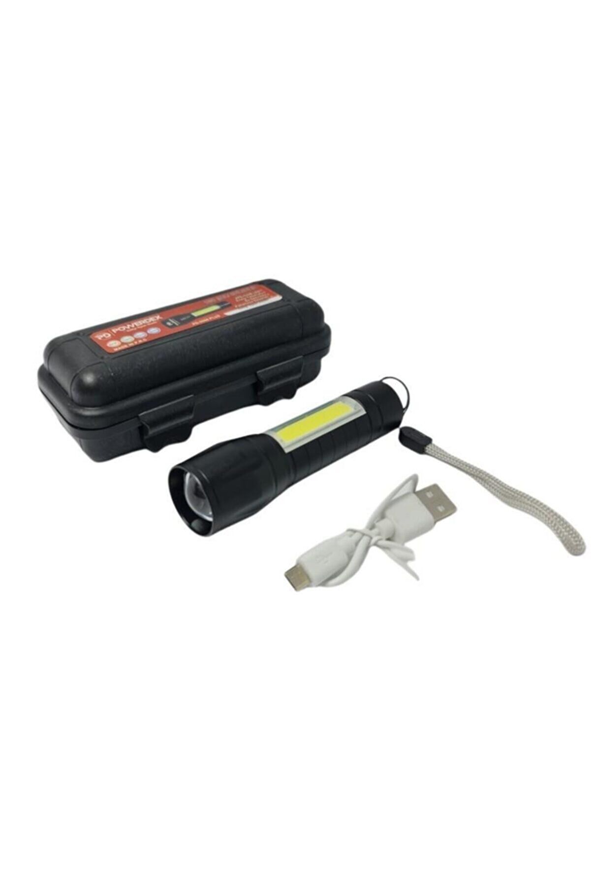 Powerdex PD-5568 Plus USB Şarjlı Mini El Feneri
