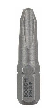 Bosch - 3'Lü Paket - Ekstra Sert Seri Vidalama Ucu - Ph 3, 25 Mm