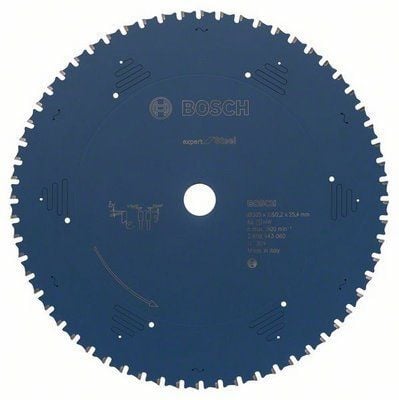 Bosch Expert Serisi Metal için Daire Testere Bıçağı 254x25.40 MM 60 Diş