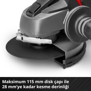 EİNHELL TE-AG 18/115 Lİ-SOLO AVUÇ TAŞLAMA