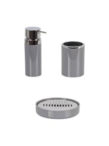 Primanova Lenox 3'Lü Banyo Seti Gri