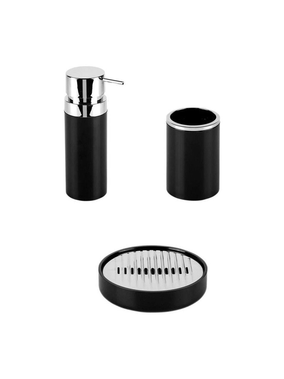 Primanova Lenox 3'Lü Banyo Seti Siyah