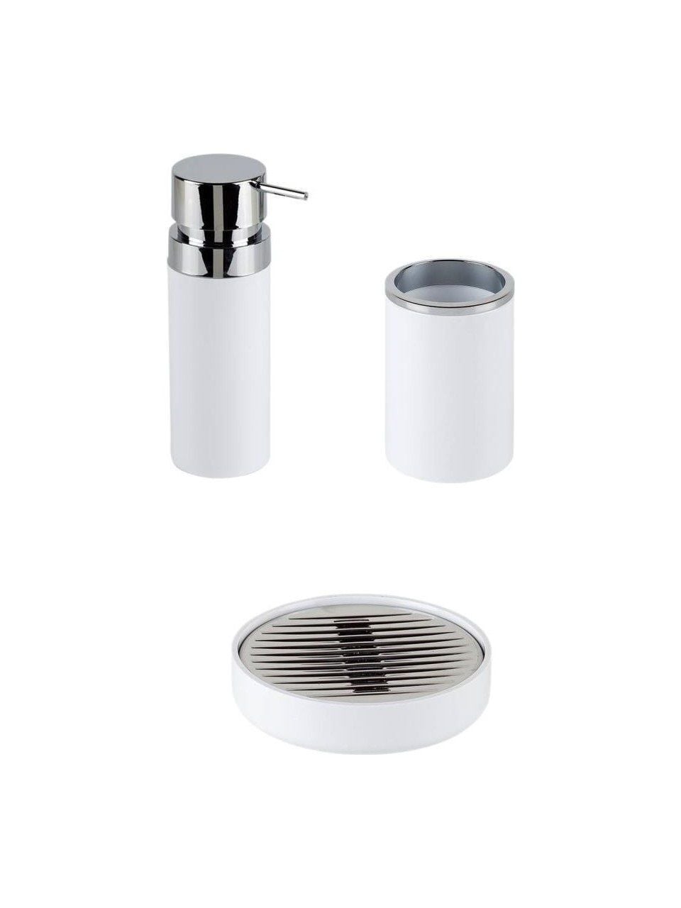 Primanova Lenox 3'Lü Banyo Seti Beyaz