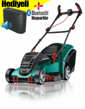 Bosch Rotak 430 LI Akülü Çim Biçme Makinası + Philips Bt 55 Bluetooth Hoparlör