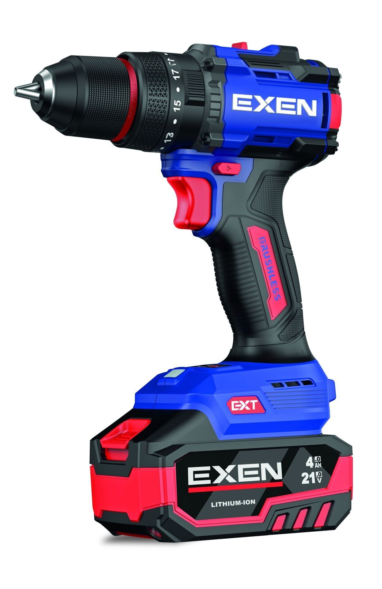 Exen EN 294 DS Akülü Darbeli Kömürsüz Vidalama