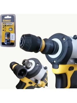 Dewalt DT7508-QZ 1/4'' Hex ile 1/2'' Kare Darbeli Anahtar Adaptörü