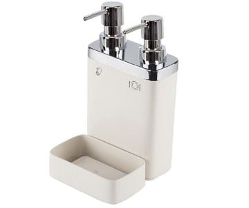 Primanova Viva 2'li Süngerli Bej Mutfak Sıvı Sabunluk