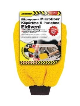 Automix Bikomponent Mikrofiber Köpürtme ve Parlatma Eldiveni