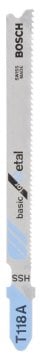 Bosch T 118 A Basic For Metal Dekupaj Testere Bıçağı  5 Adet