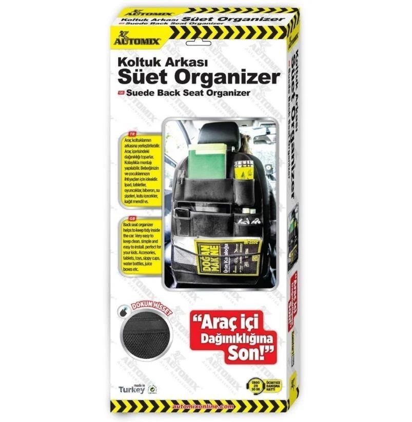 Automix Süet Organizer Siyah