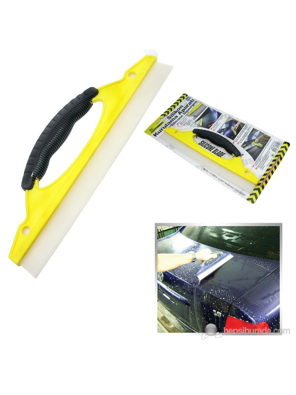 Automix Silikonlu Oto Yıkama Kurulama Aparatı