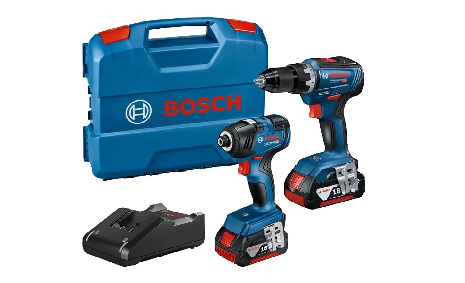 Bosch GSR 18V-90 C + GDR 18V-220 C  2X4.0AH  2'li Set