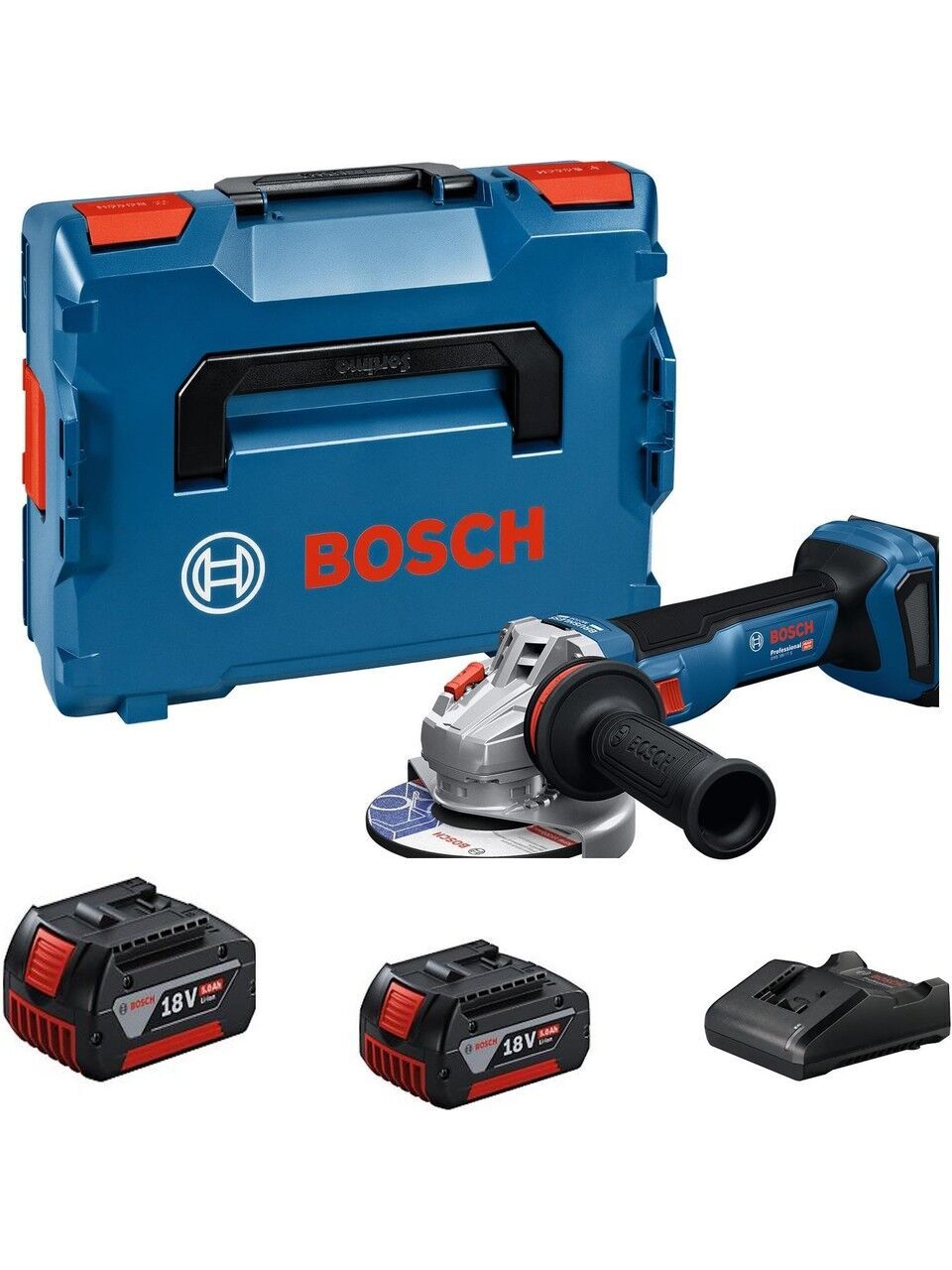Bosch Gws 18V-11 S Çift Akülü 5 Ah Taşlama Makinesi