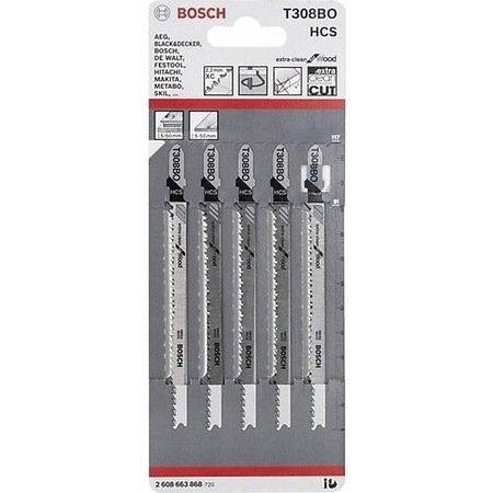 Bosch ImpactC Vidalama BOSCH T 308 BO EXTRACLEAN FOR WOOD 5'Lİ 2608663868PH/PZ*50mm 8'li