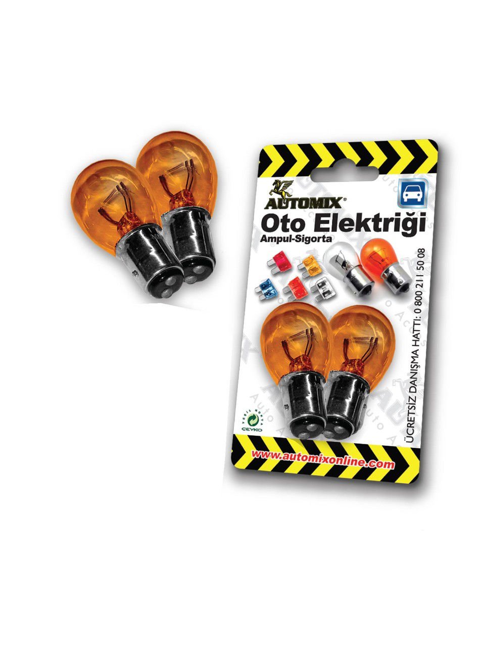 Automix 12 V 93 Sarı Ampul Seti 2 Adet