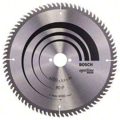 BOSCH OPTİLİNE WOOD 250*30 MM 80 DİŞ