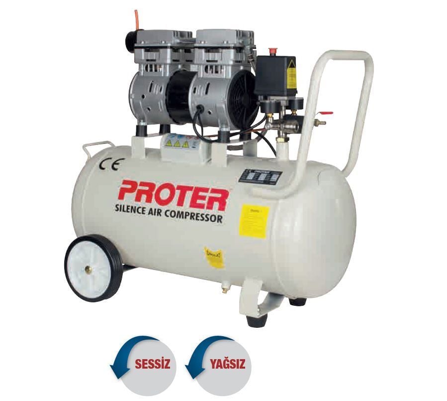 Proter 50 lt Sessiz Yağsız Hava Kompresör