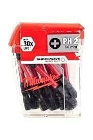 Milwaukee Shockwawe Bits Uç Ph2 50 MM 10'lu