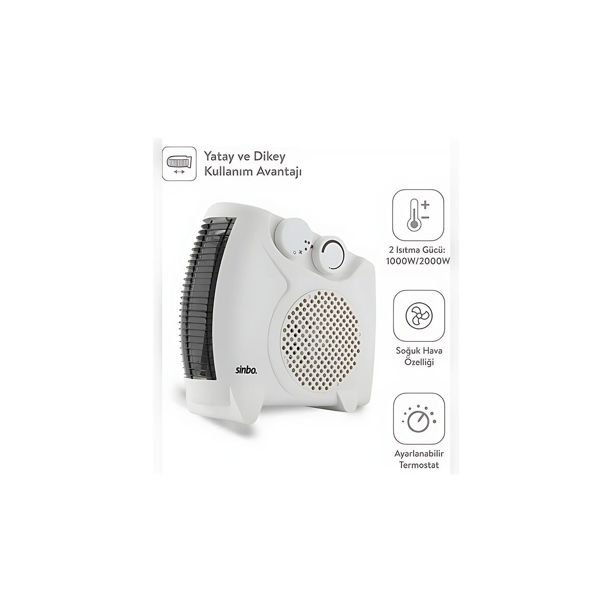 Sinbo SFH-6940 2000 W Fanlı Isıtıcı