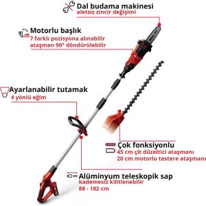 EİNHELL GE-HC 18 Lİ T TELES. SOLO  BUDAMA  3410805