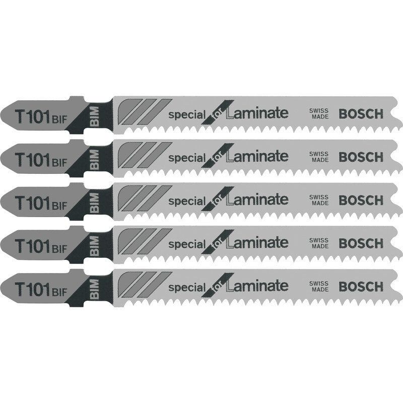 Bosch - Laminant İçin Özel T 101 Bıf Dekupaj Testeresi Bıçağı - 5'Li Paket