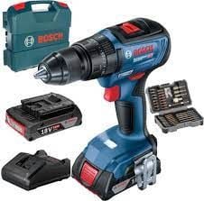 Bosch GSB 18V-50 Akülü Darbeli Vidalama + 43 Parça Set