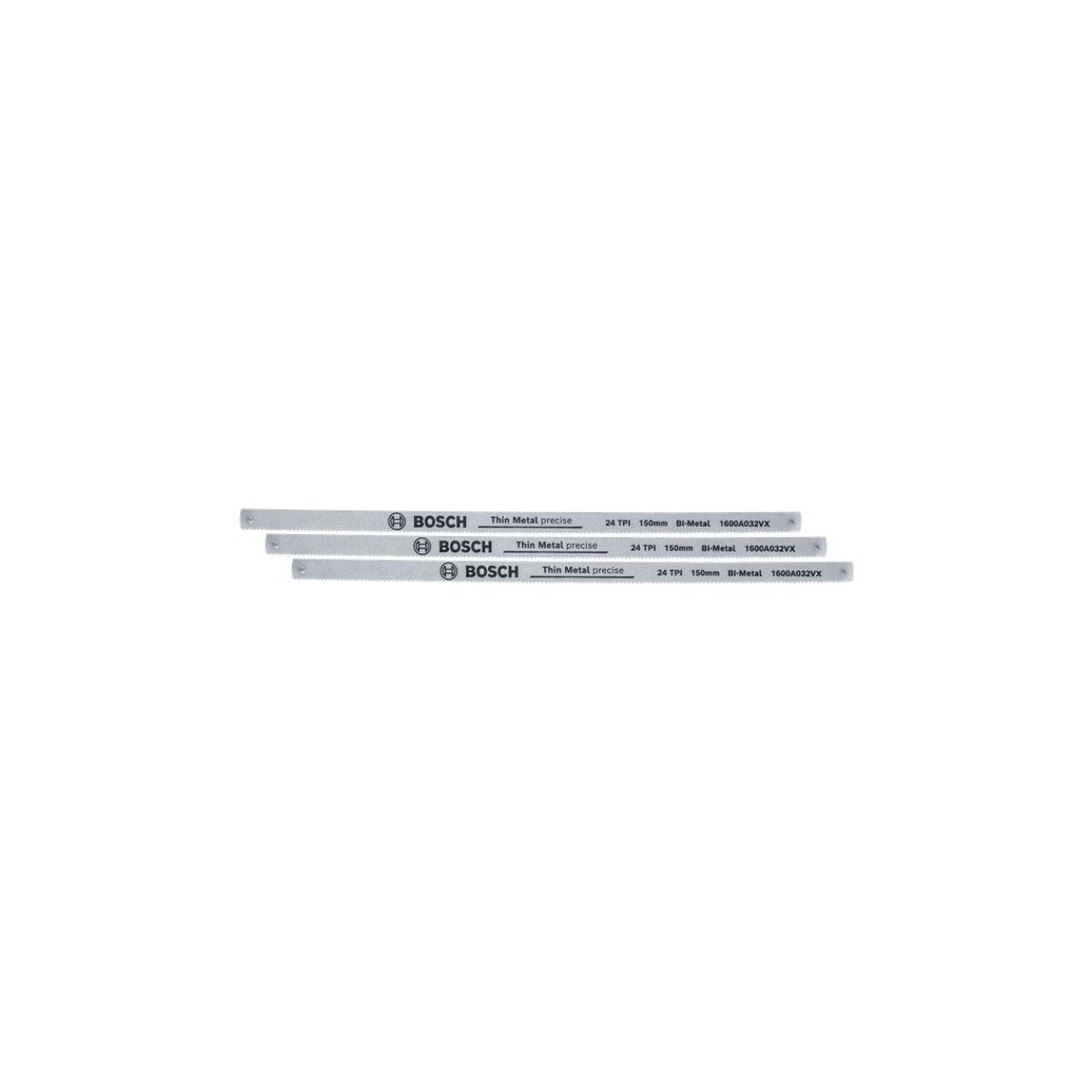 BOSCH DEMİR TESTERESİ YEDEK BIÇAK 3'LÜ 150 MM