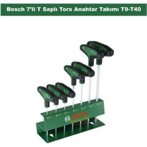 BOSCH T SAPLI TORX TORNAVİDA SETİ 7 PARÇA