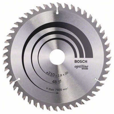 Bosch Optiline Wood 210x30 mm 48 Diş Daire Testere Bıçağı - 2608640430