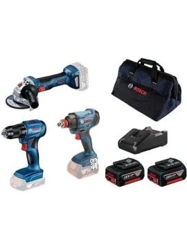 Bosch GSR 185-LI Vidalama + Bosch GDX 180-LI Somun Sıkma + Bosch GWS 180-LI Taşlama 3lü Set