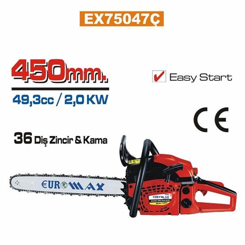 Euromax EX75047C Benzinli Ağaç Kesme Motoru