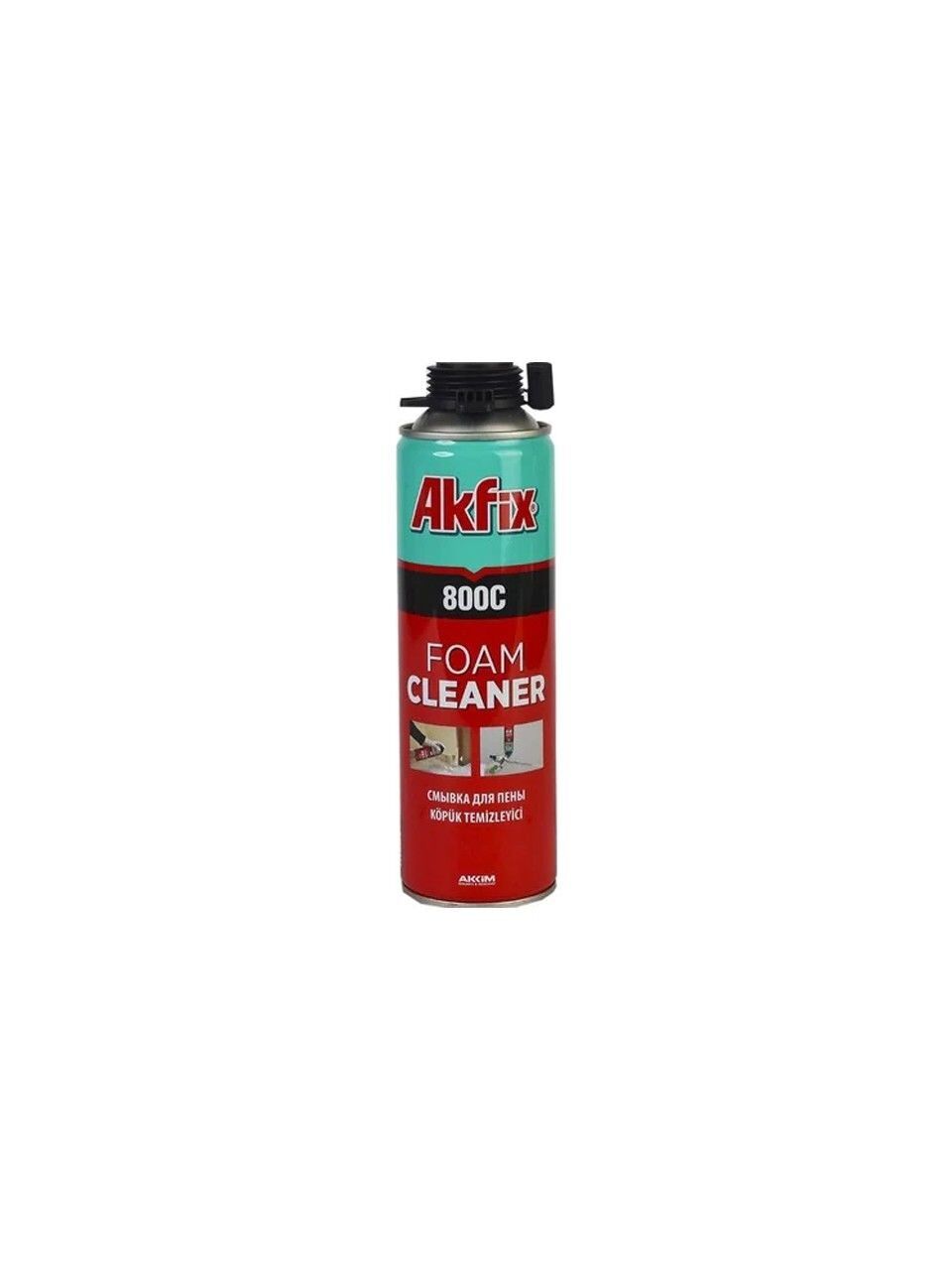 Akfix 800C 500 ml Poliüretan Köpük Temizleyici Sprey